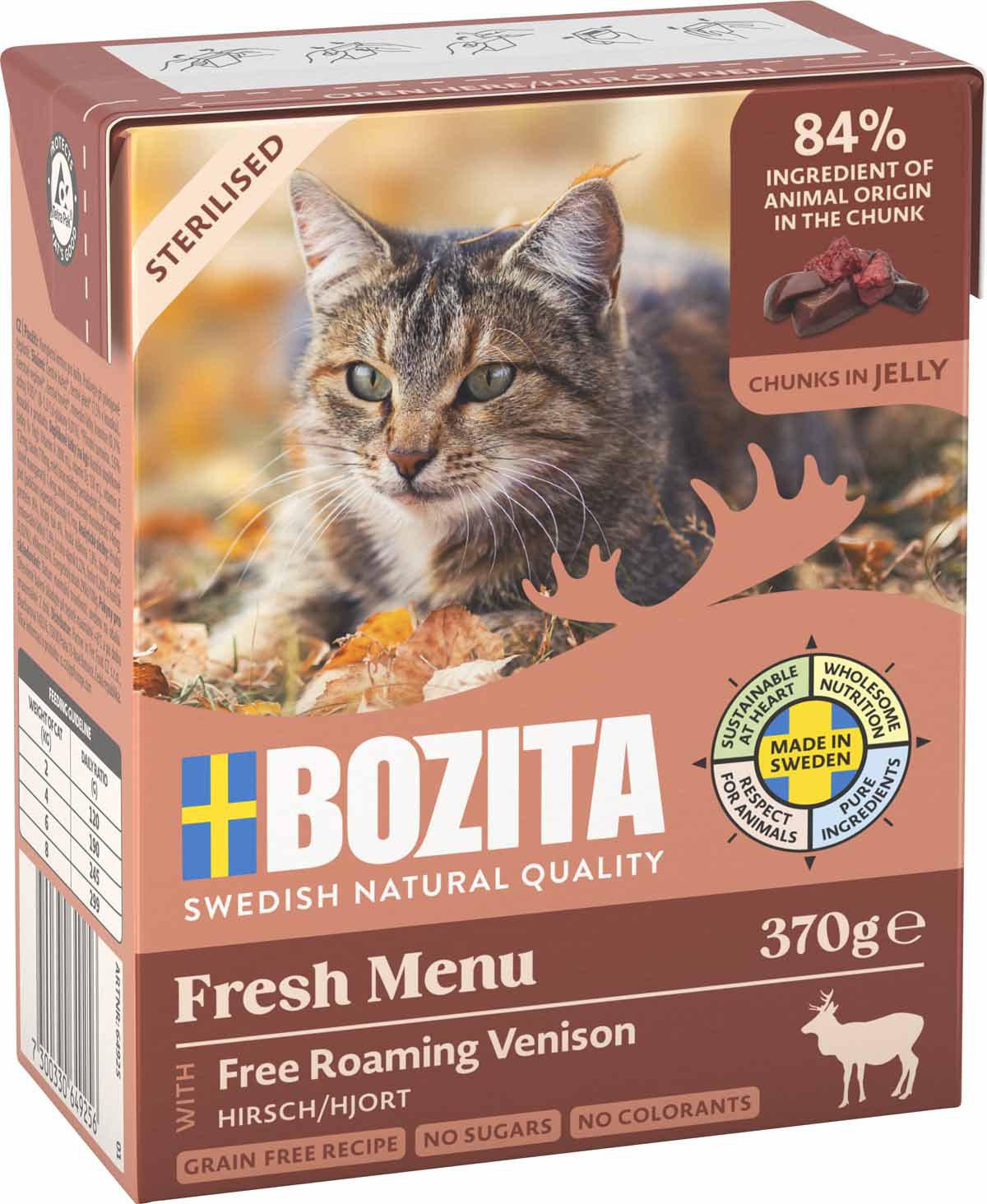 Bozita Cat Sterilised Venison In Jelly 370 g