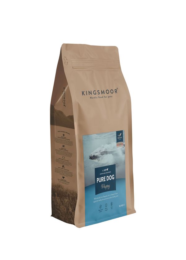 Kingsmoor Hundfoder Nordisk Vildfångad Fisk Valp Stor Hund 9,5kg