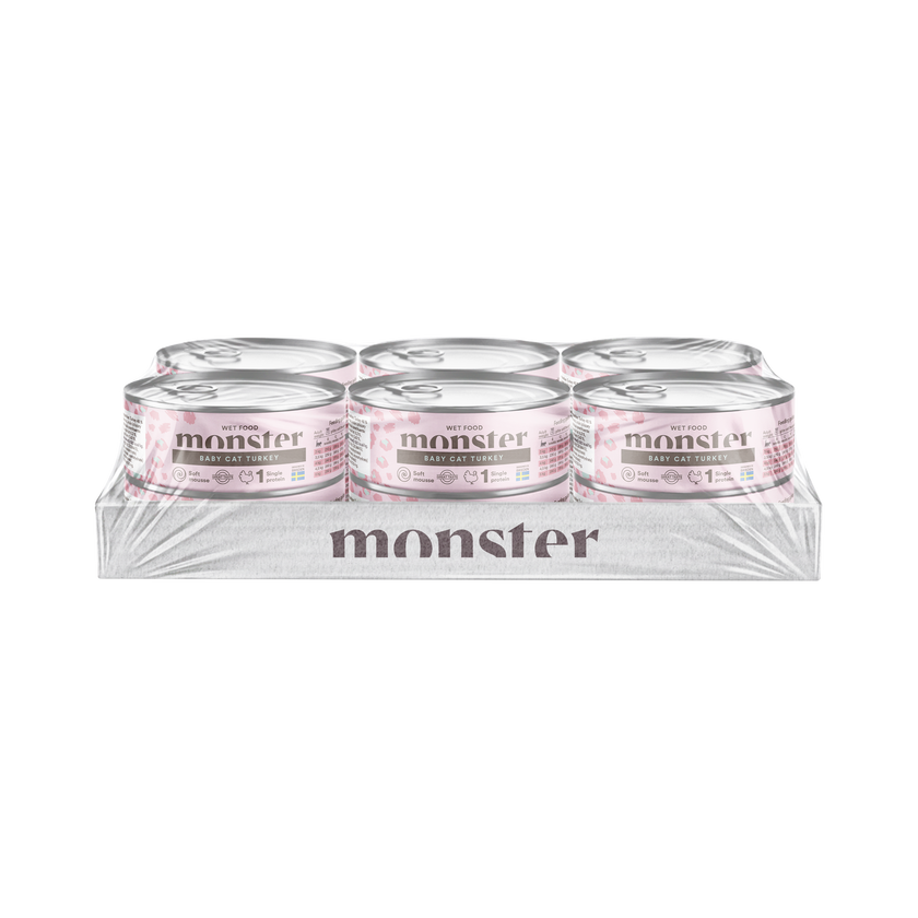 Monster Cat Baby Mousse Turkey Can