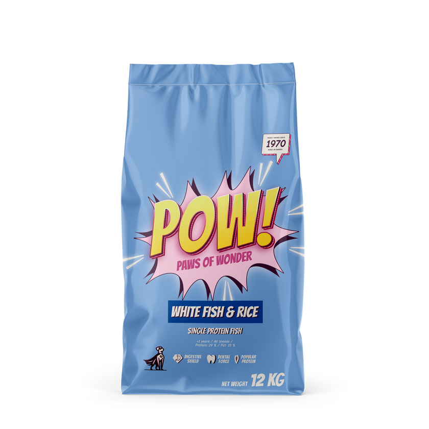 POW Adult White Fish & Rice – torrfoder med vitfisk