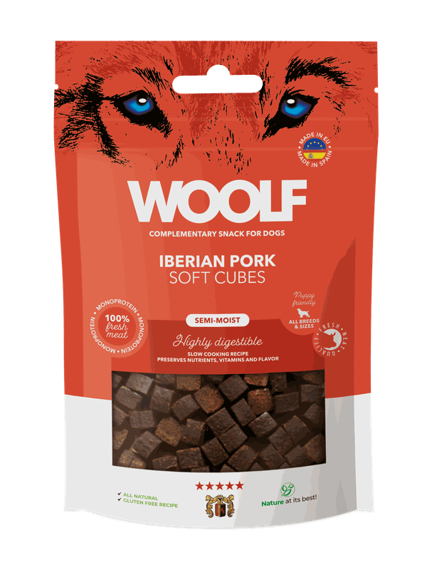 Woolf Soft Cubes Iberiskt Fläsk 100 g