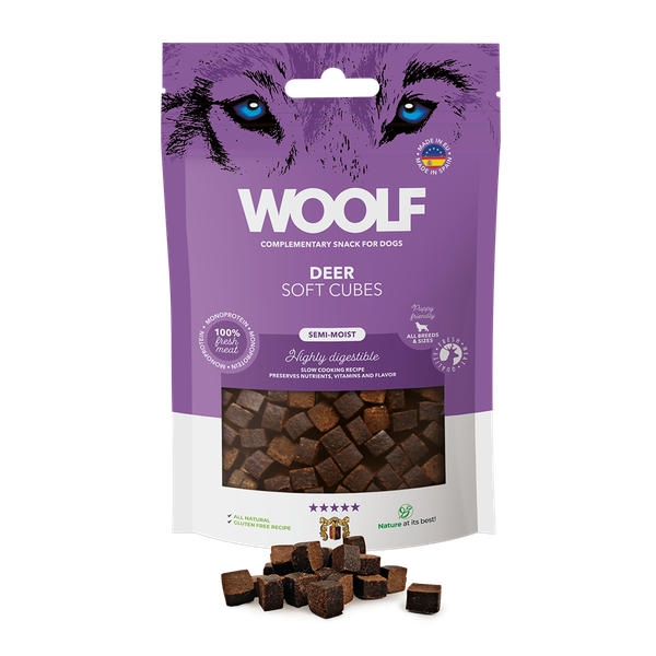 Woolf Soft Cubes Deer 100 g