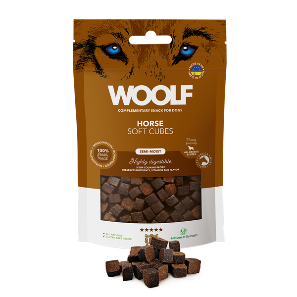 Woolf Soft Cubes Häst 100 g