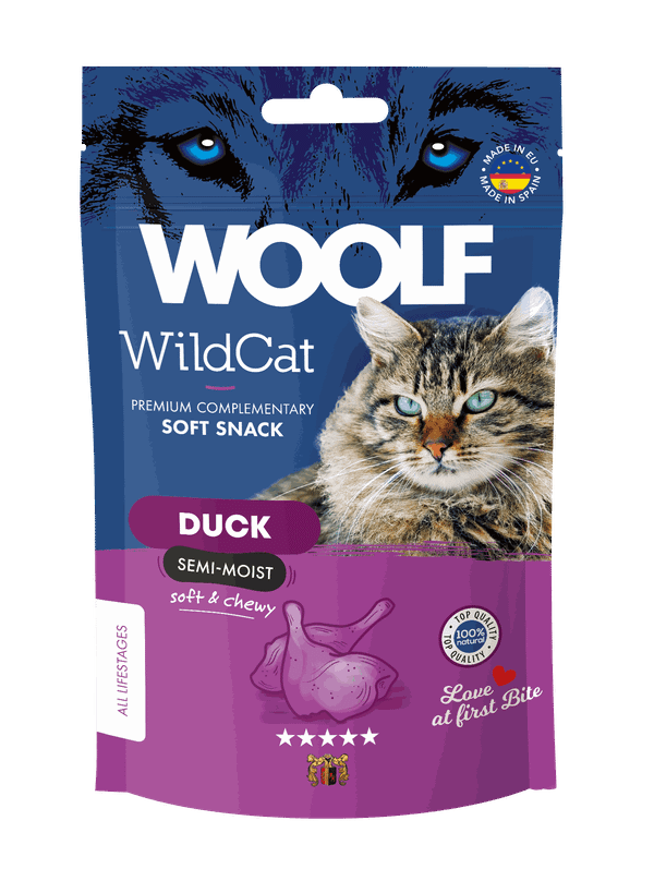 Woolf Wildcat Snacks Anka 50 g