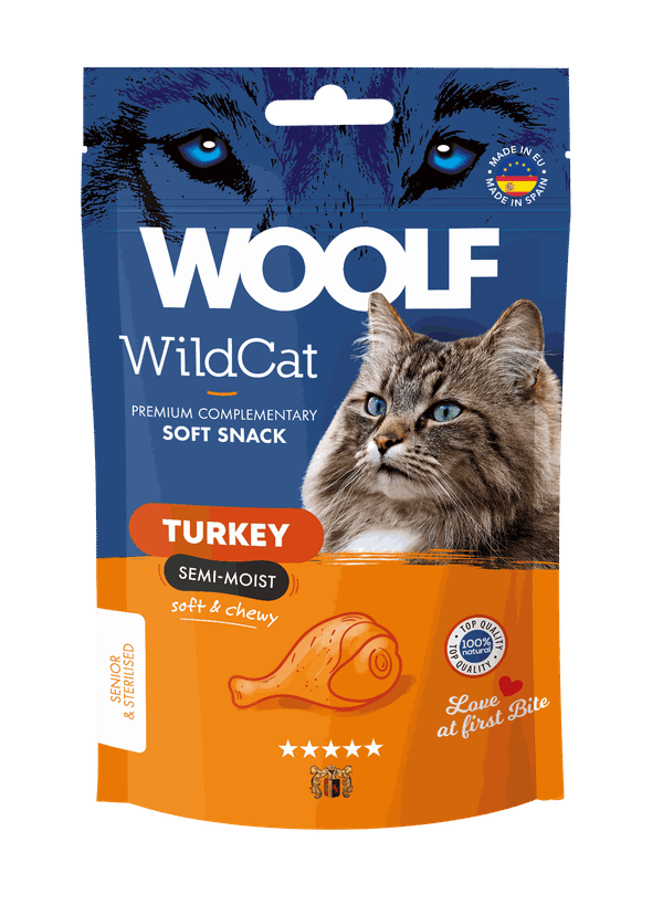 Woolf Wildcat Snacks Kalkon 50 g