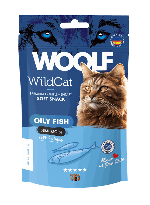 Woolf Wildcat Snacks Oily Fish 50 g
