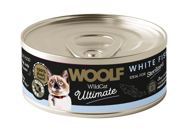 Woolf Wildcat Vitfiskpaté Våtfoder Katt 85 g