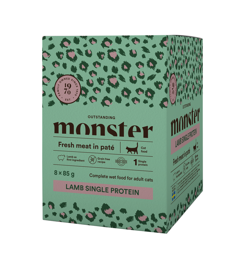 Monster Cat Pouches Adult Lamb