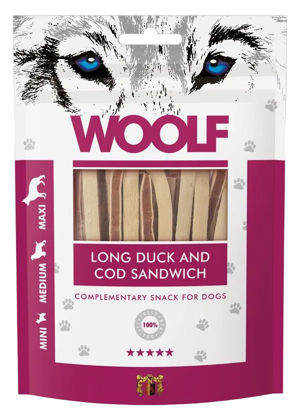 Woolf Long Duck and Cod Sandwich 100 g