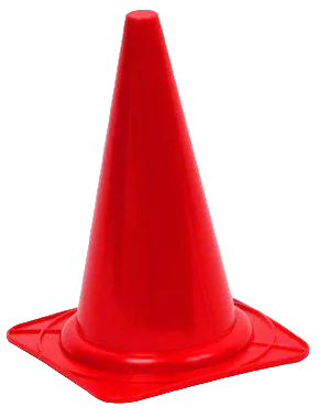 Markeringskona Hög Röd Höjd 28 cm